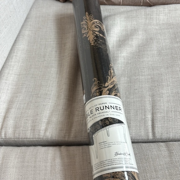 Hester and Cook Paper Table Runner Black Archival Disposable Wide American Made - Picture 6 of 8